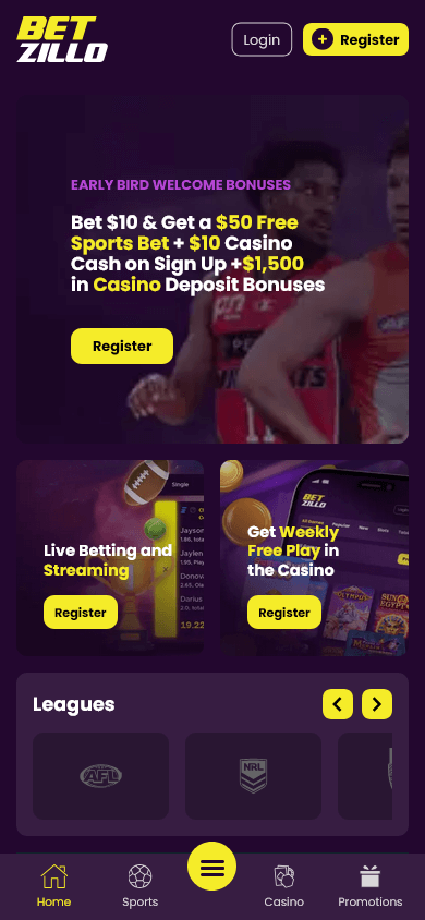 Betzillo Casino Mobile screenshot